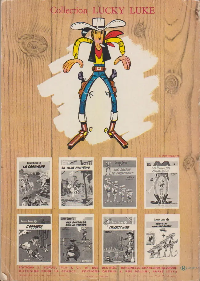 Verso de l'album Lucky Luke Tome 2 Rodéo