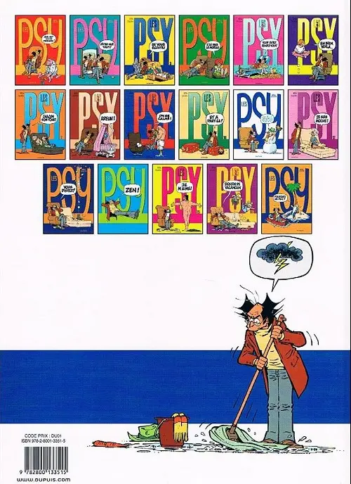 Verso de l'album Les Psy Tome 11