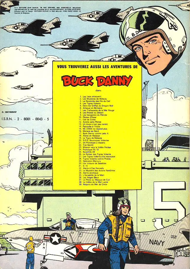 Verso de l'album Buck Danny Tome 6 Attaque en Birmanie