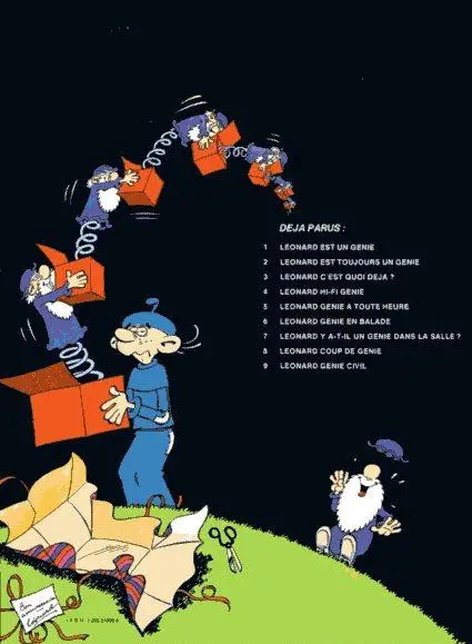 Verso de l'album Léonard Tome 5 Génie à toute heure