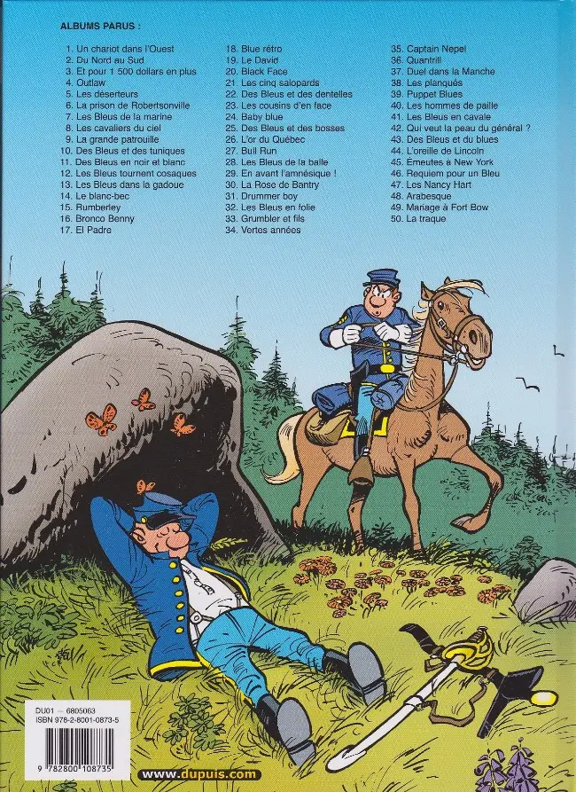 Verso de l'album Les Tuniques Bleues Tome 16 Bronco Benny