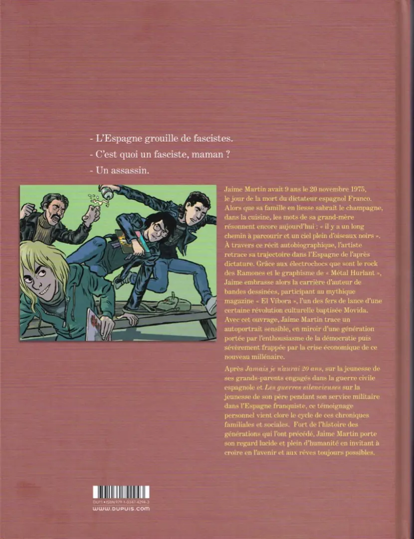 Verso de l'album Nous aurons toujours 20 ans