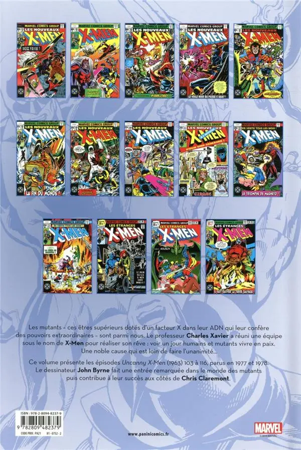 Verso de l'album X-Men L'intégrale Tome 2 1977-1978