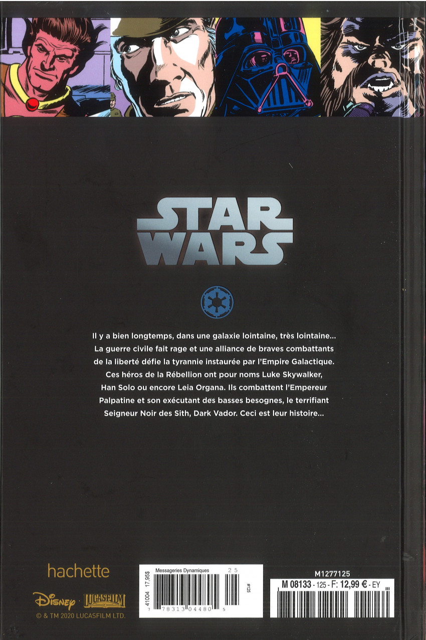 Verso de l'album Star Wars - Légendes - La Collection #125 Star Wars Classic