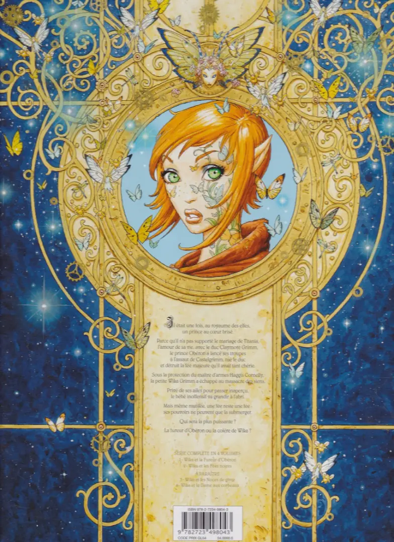 Verso de l'album Wika Tome 1 Wika et la fureur d'Obéron