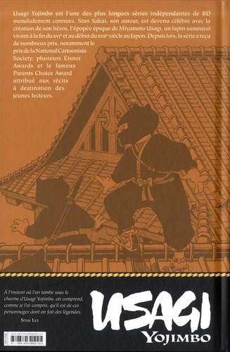 Verso de l'album Usagi Yojimbo Edition en couleur Livre Second Samouraï