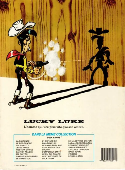 Verso de l'album Lucky Luke Tome 37 Canyon apache