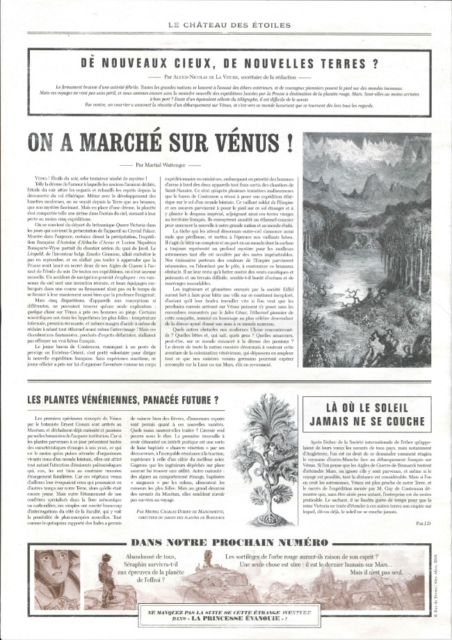 Verso de l'album Le Château des étoiles N° 10 Les prisonniers de Mars