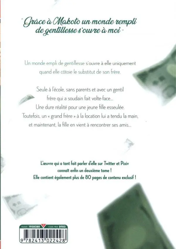 Verso de l'album Frère à louer 2