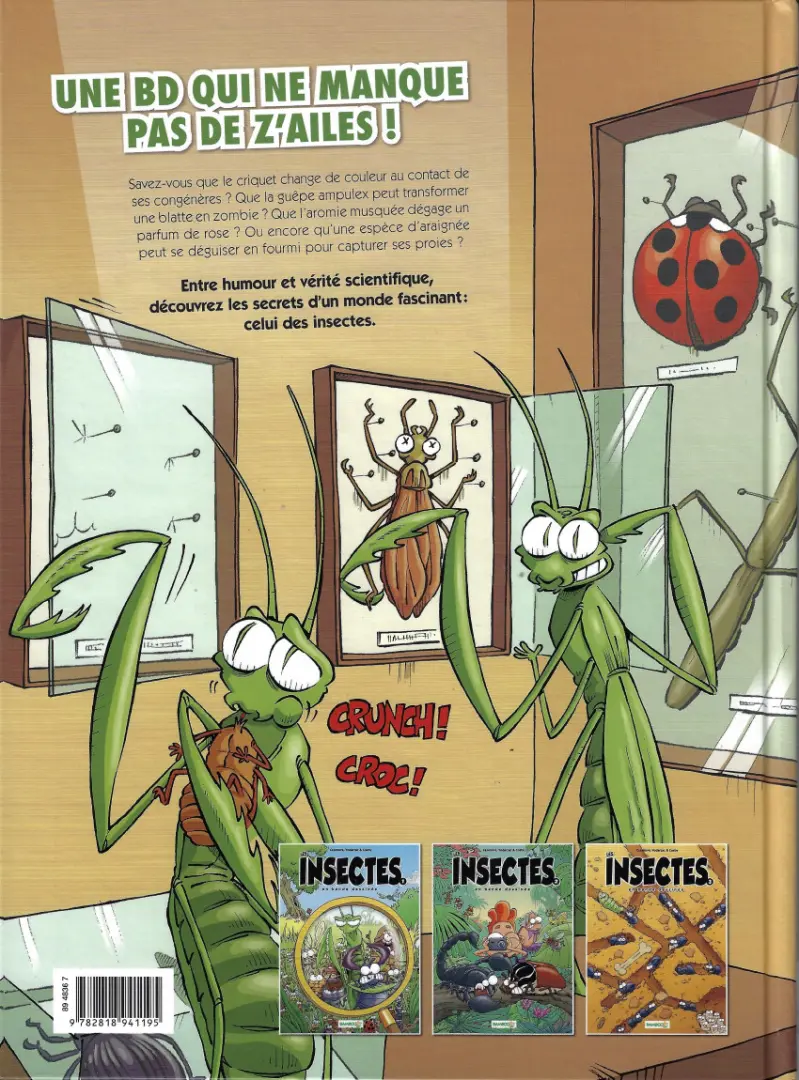 Verso de l'album Les Insectes en bande dessinée 2