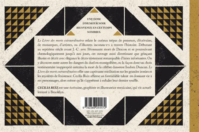 Verso de l'album Le livre des morts extraordinaires