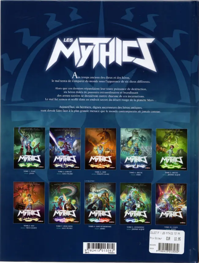 Verso de l'album Les Mythics Tome 7 Hong Kong