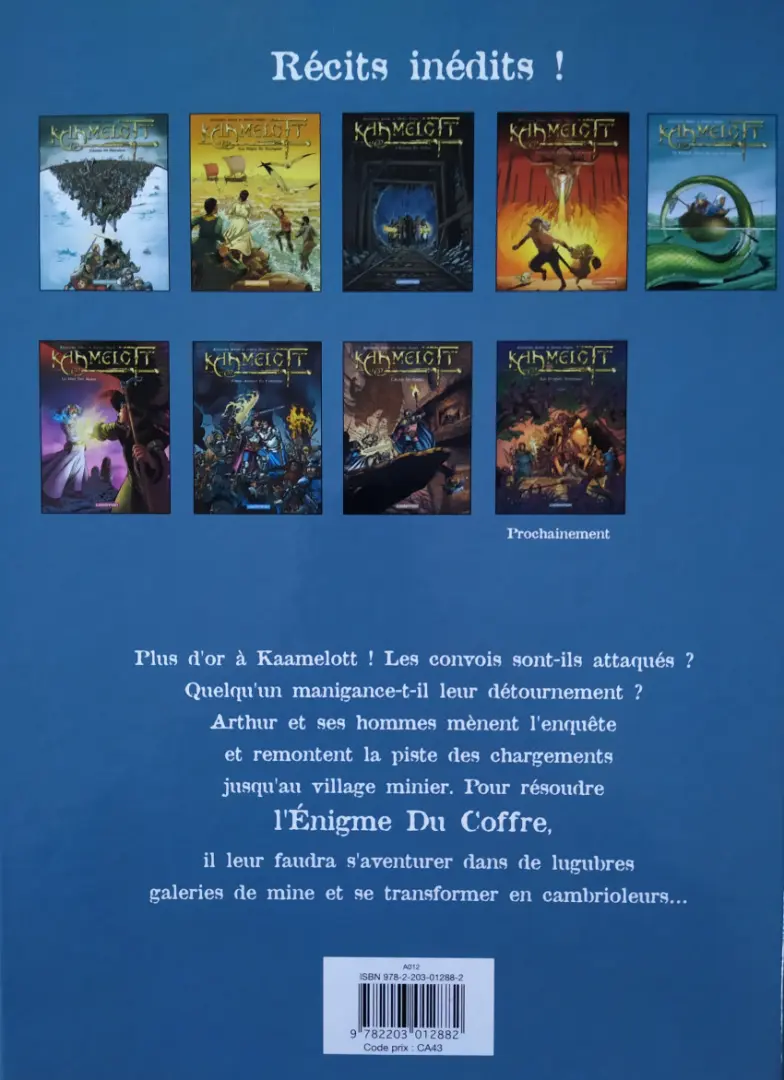 Verso de l'album Kaamelott Tome 3 L'énigme du coffre