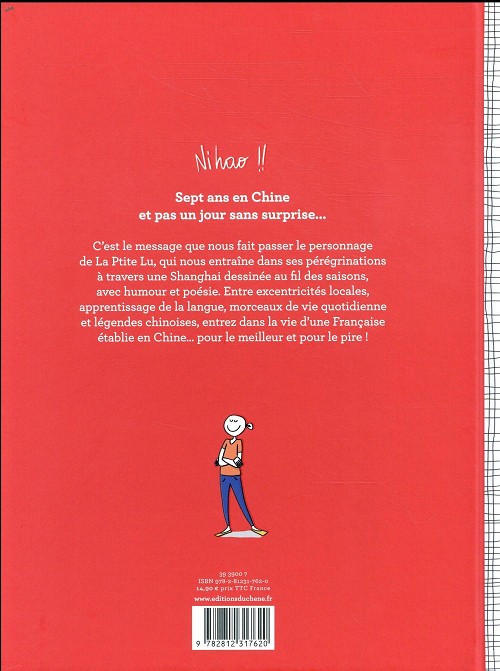 Verso de l'album La ptite Lu Les aventures d'une Française en Chine