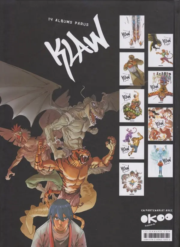 Verso de l'album Klaw Tome 1 Éveil