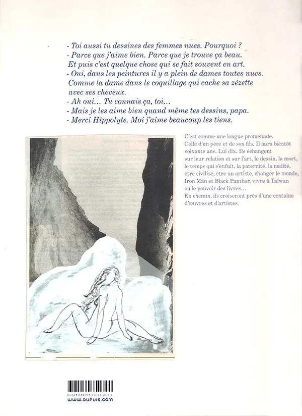 Verso de l'album Mon papa dessine des femmes nues