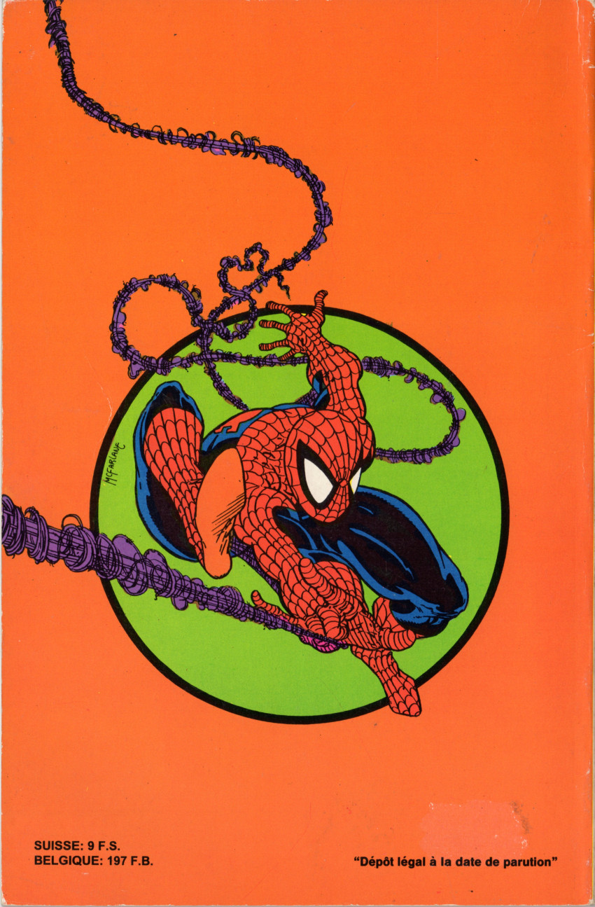 Verso de l'album Spider-Man 5