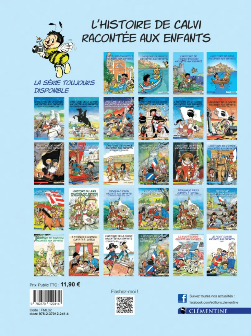 Verso de l'album L'histoire de Calvi racontée aux enfants