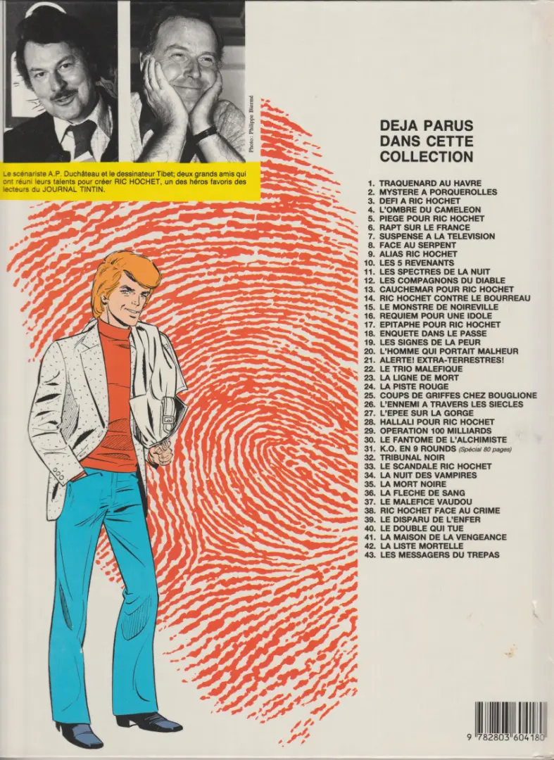 Verso de l'album Ric Hochet Tome 37 Le maléfice vaudou
