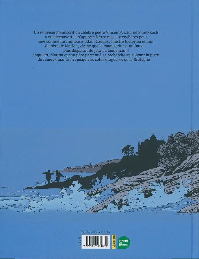 Verso de l'album Marion Duval Tome 5 Tempête sur Saint-Roch