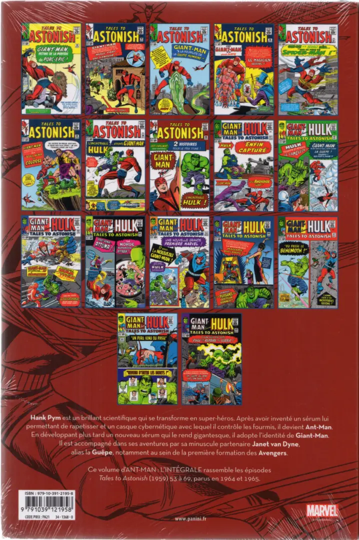 Verso de l'album Ant-Man - L'intégrale 2 1964-1965