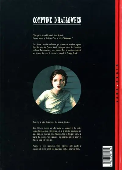 Verso de l'album Comptine d'Halloween Tome 1 Réminiscences