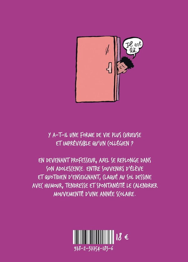 Verso de l'album Claqué au sol