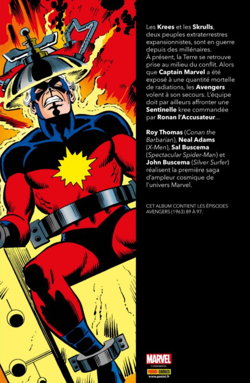 Verso de l'album Best of Marvel 18 La Guerre Kree/Skrull