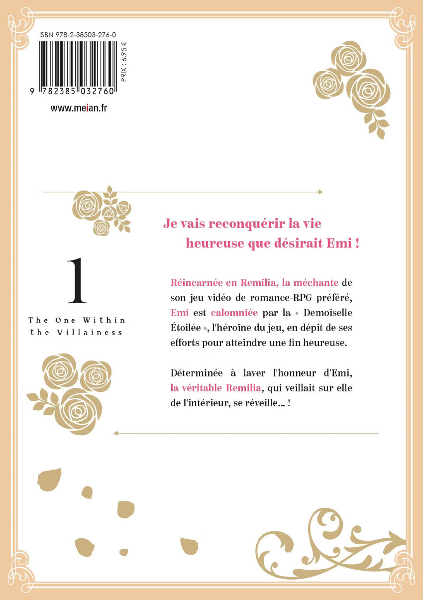 Verso de l'album The One Within the Villainess 1