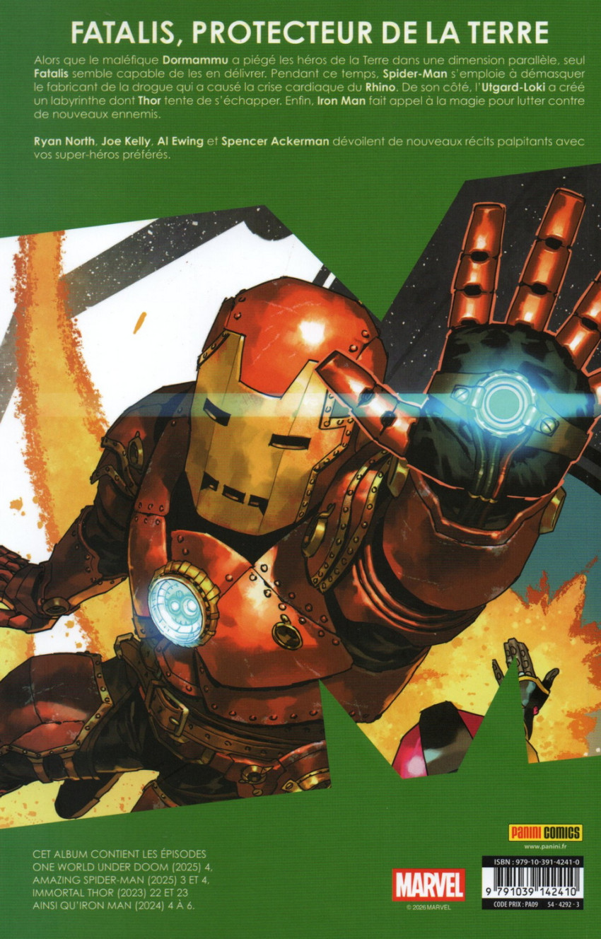 Verso de l'album Marvel World Volume 03