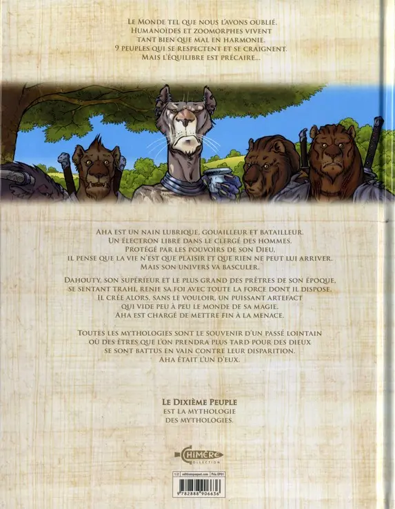 Verso de l'album Le Dixième peuple Tome 1 Aha