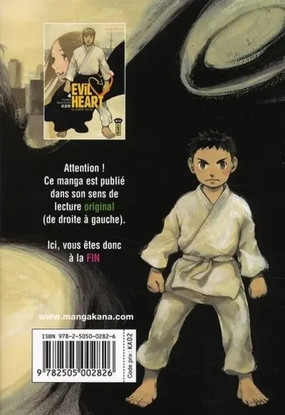 Verso de l'album Evil Heart Tome 4 Livre du Ki