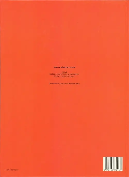 Verso de l'album Félina Tome 3 L'ogre du Djebel
