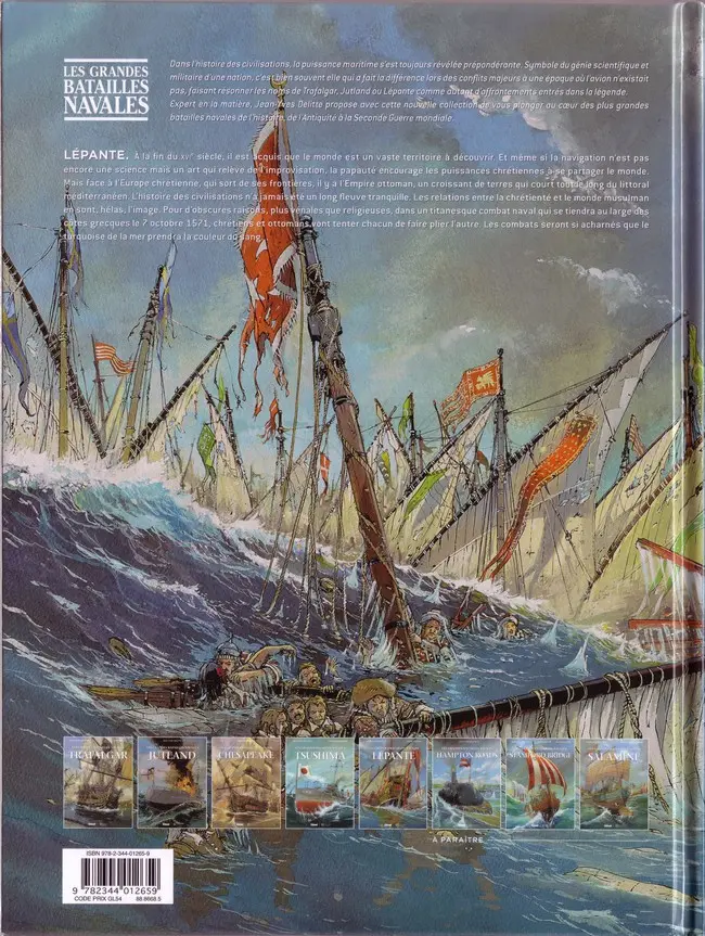 Verso de l'album Les grandes batailles navales Tome 5 Lépante