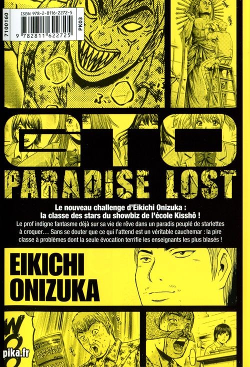 Verso de l'album GTO - Paradise Lost 1