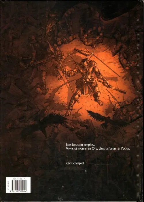 Verso de l'album La Guerre des Orcs Tome 1 L'art de la guerre