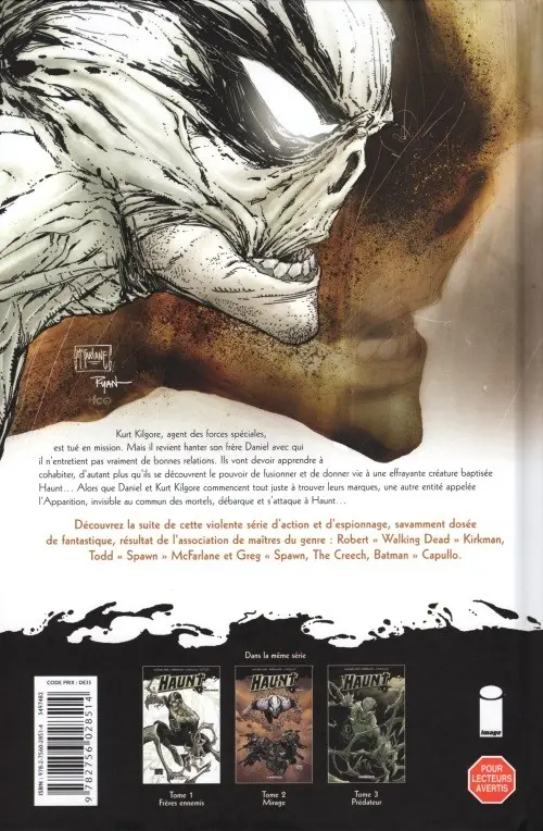 Verso de l'album Haunt Tome 3 Prédateur