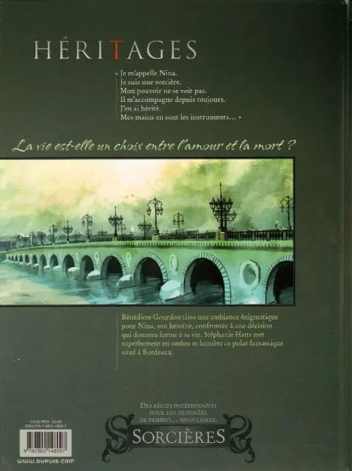Verso de l'album Héritages Tome 1