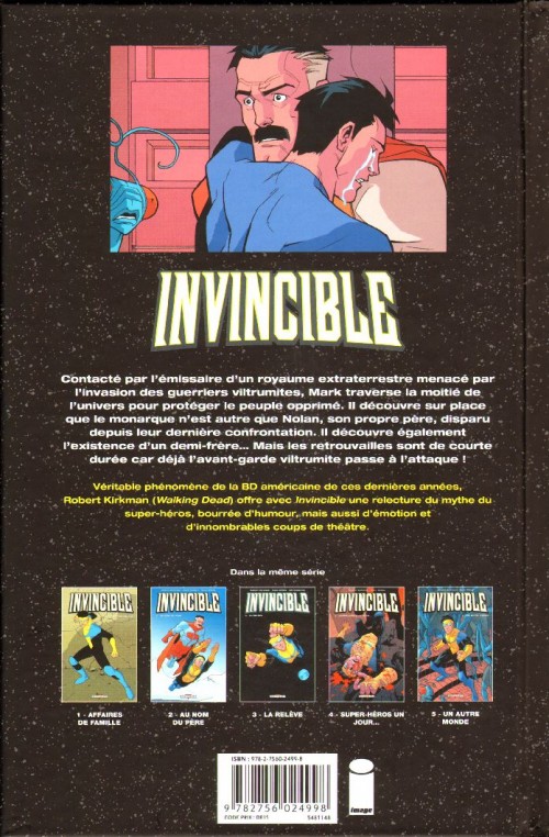 Verso de l'album Invincible Tome 5 Un autre monde