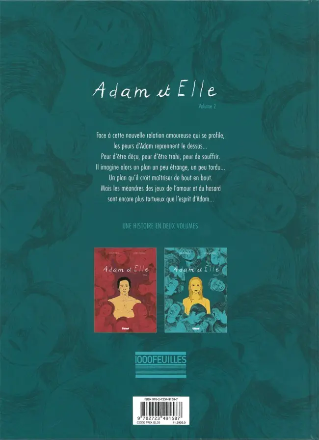 Verso de l'album Adam et Elle Tome 2 Deuxième partie