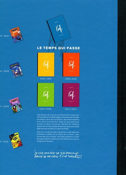 Verso de l'album Kroll - Le Temps qui passe Tome 4 2007-2010