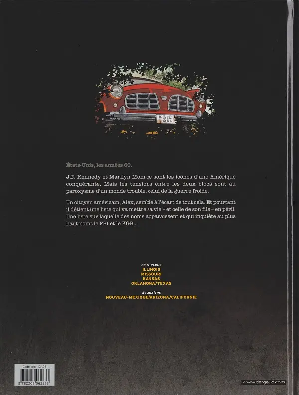 Verso de l'album La Liste 66 Tome 4 Oklahoma/Texas