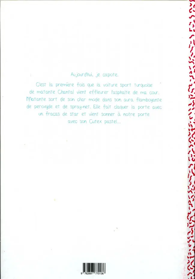 Verso de l'album Mon cœur pédale