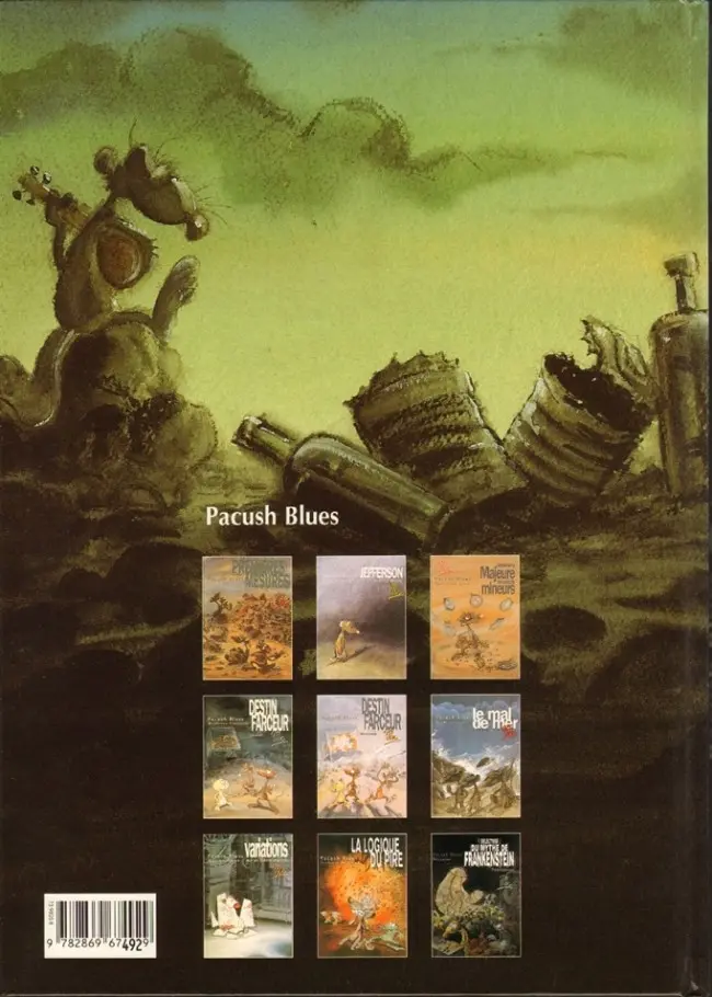 Verso de l'album Pacush Blues Tome 9 Neuvaine : Relecture du mythe de Frankenstein - Renaissance