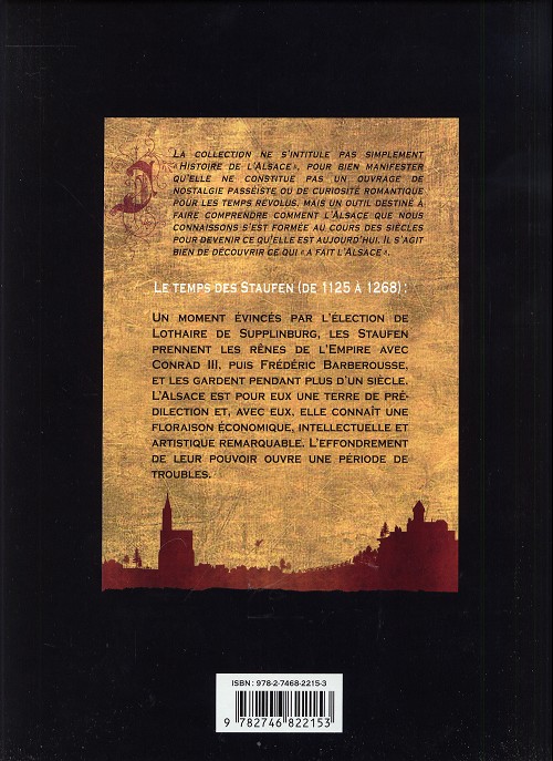 Verso de l'album L'Alsace Tome 4 Le temps des Staufen de 1125 à 1268