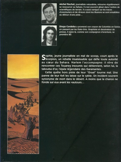 Verso de l'album La Proie du scorpion