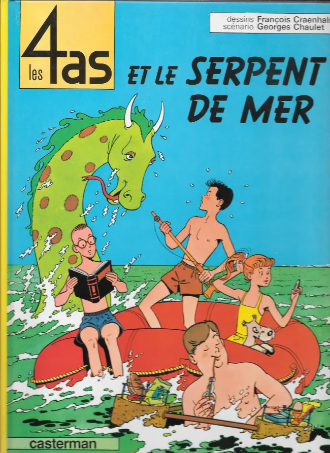 Couverture de l'album Les 4 as Tome 1 Les 4 as et le serpent de mer