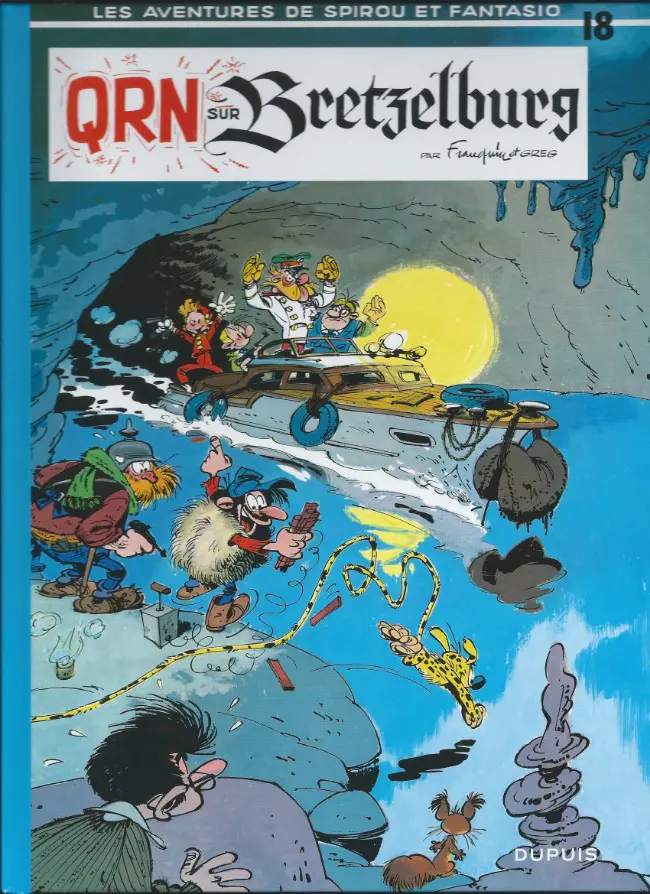 Couverture de l'album Spirou et Fantasio Tome 18 QRN sur Bretzelburg