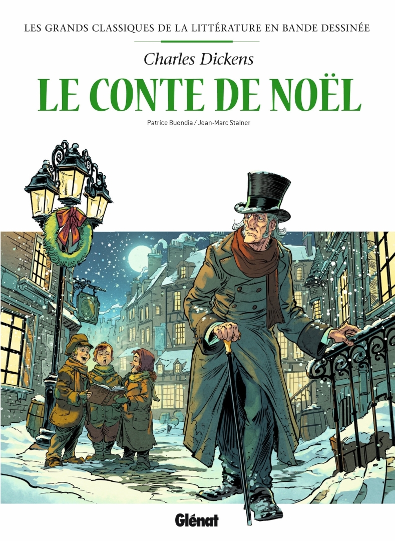 Couverture de l'album Les Grands Classiques de la littérature en bande dessinée Tome 24 Le conte de Noël