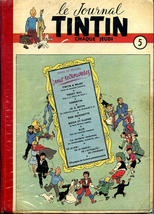 Couverture de l'album Tintin Tome 5 Tintin album du journal (n° 69 à 85)